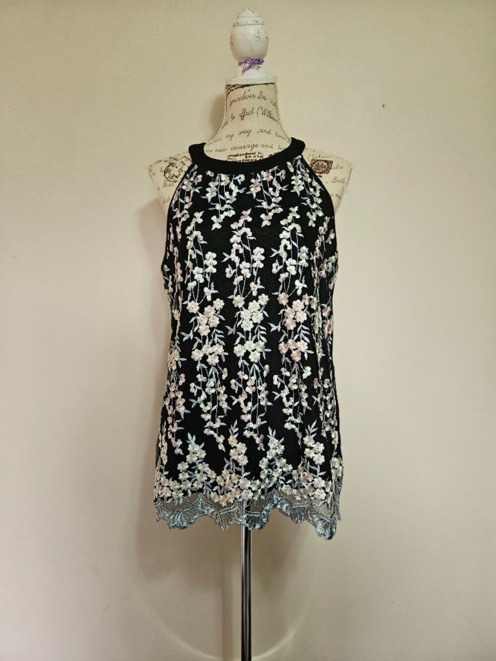 Gorgeous Embroidered Halter Top